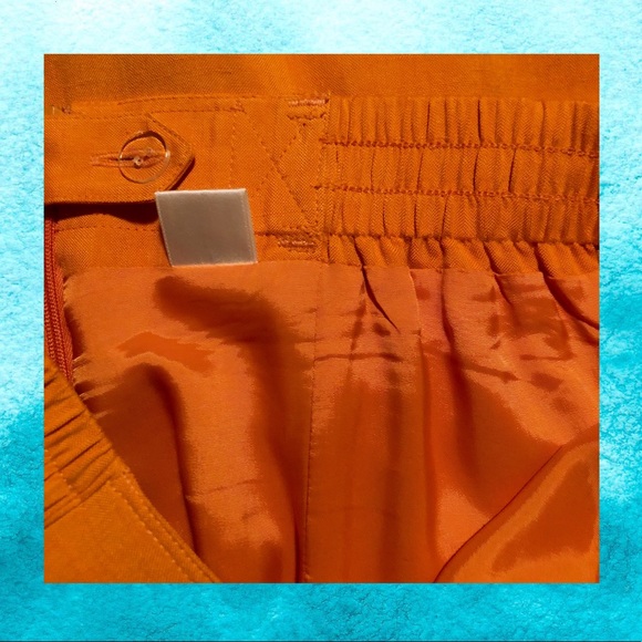 SOLD 🍊 PENCIL-SILK SKIRT! - Picture 3 of 4